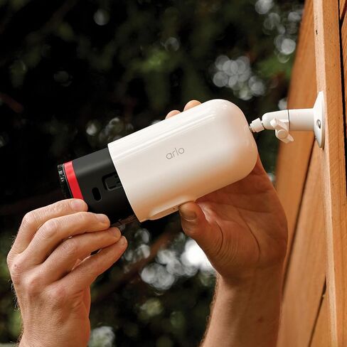بطارية Arlo XL قابلة للشحن وغطاء USB-C - ملحق معتمد، عمر بطارية يصل إلى 2.5 مرة، تعمل مع Pro 6 وUltra 3، أبيض - VMA5300 in Kuwait