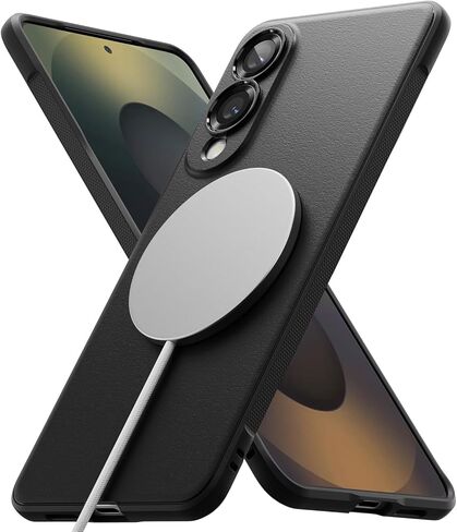 حافظة Ringke Onyx لهاتف Samsung Galaxy S26 Ultra [متوافقة مع MagSafe] مقاومة للزيوت والأوساخ، حماية معززة لعدسة الكاميرا، قبضة مريحة، غير قابلة للانزلاق، غطاء خفيف الوزن - أسود مغناطيسي in Kuwait