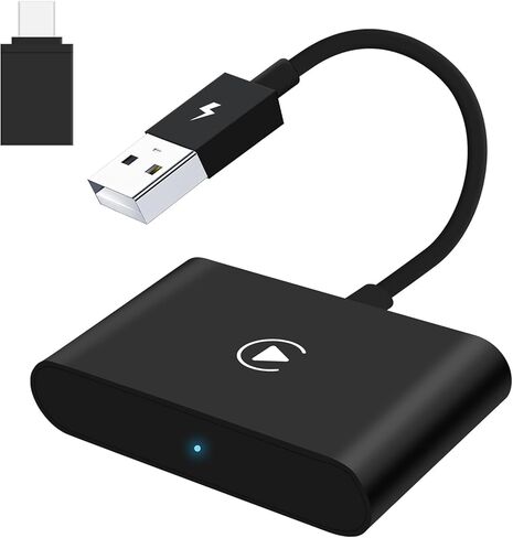 Wireless CarPlay Adapter 2025 Plug & Play Dongle, Upgrade for iPhone 6+ & Cars 2015+, Convert Wired Connection to Bluetooth Apple Interface in Kuwait