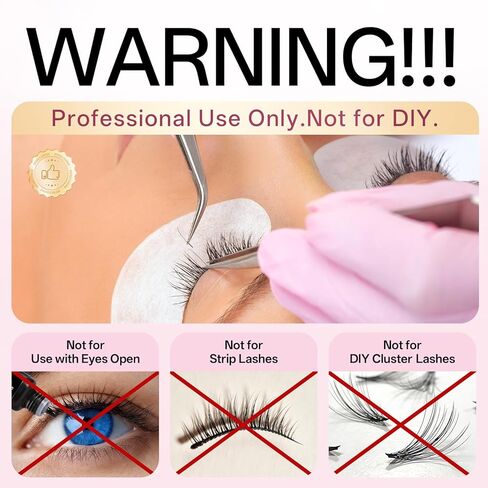Buqikma Eyelash Mini Lash Fan وغراء وصلات الرموش الاحترافي in Kuwait