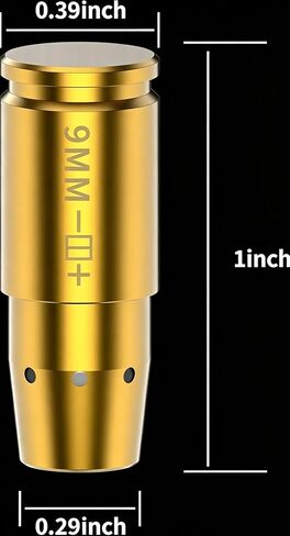 مجموعة Bore Sight 9 مم و.380ACP Bore Sight Red Dot Boresighter ليزر أحمر مع بطاريات للصيد والرماية in Kuwait