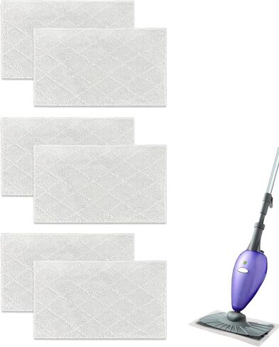 Light 'N' Easy Steam Mop Pads Replacement Reusable for S3601 S3101 S7326 7688ANB 7688ANW Floor Microfiber Cleaning Cloths(8 Pack) in Kuwait