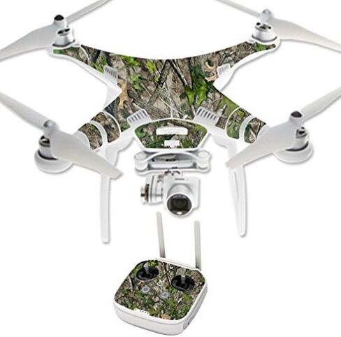 غلاف MightySkins متوافق مع DJI Phantom 3 Professional Quadcopter Drone غطاء لاصق لاصق TrueTimber HTC Green in Kuwait