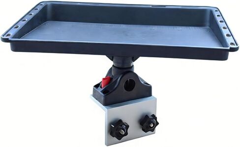Boat Cutting Board Bait Table with Aluminum Boat Track Bracket Base fo Versatrack System/Track Boat Accessories Fishing Tackle Organizer with Mounting Hardware in Kuwait