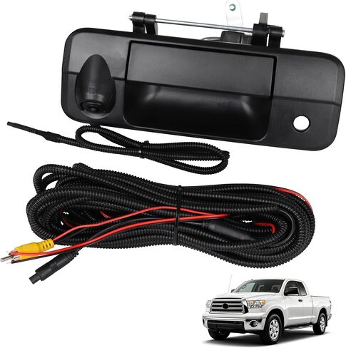 69090-0C051 Tailgate Handle Backup Camera Kit Compatible with Toyota Tundra 2007-2013 Liftgate Latch Handle with Rear View Reverse Camera Replace OE 690900C051 TO1915119 81214 in Kuwait