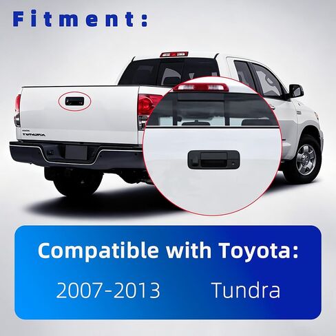 69090-0C051 Tailgate Handle Backup Camera Kit Compatible with Toyota Tundra 2007-2013 Liftgate Latch Handle with Rear View Reverse Camera Replace OE 690900C051 TO1915119 81214 in Kuwait