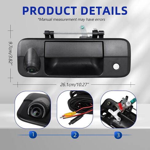 69090-0C051 Tailgate Handle Backup Camera Kit Compatible with Toyota Tundra 2007-2013 Liftgate Latch Handle with Rear View Reverse Camera Replace OE 690900C051 TO1915119 81214 in Kuwait