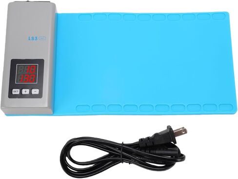 Sanpyl Screen Separator Repair Pad Dual Layer Silicone LCD Heating Pad for Delicate Screen Repair, 10-130℃ Adjustable Heating Mat for Electronics (US Plug) in Saudi Arabia