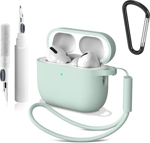 Vanjua for AirPods Pro 3 Case 2025, Soft Silicone Protective Cover for Apple AirPods Pro 3rd Generation Cases with Keychain Cleaner Kit, AirPod Pro 3 Case for Women Men (Navy Blue) in Kuwait