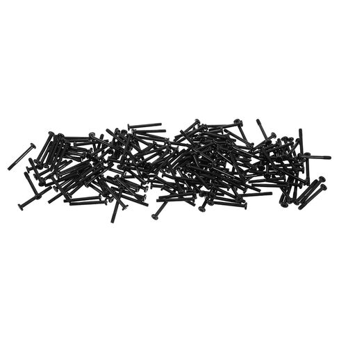 VANZACK 200pcs Black Self Tapping Computer Screws Flat Head for PC Cooling Fan Installation Radiator Suitable for Desktop Computer Case Fixing in Kuwait