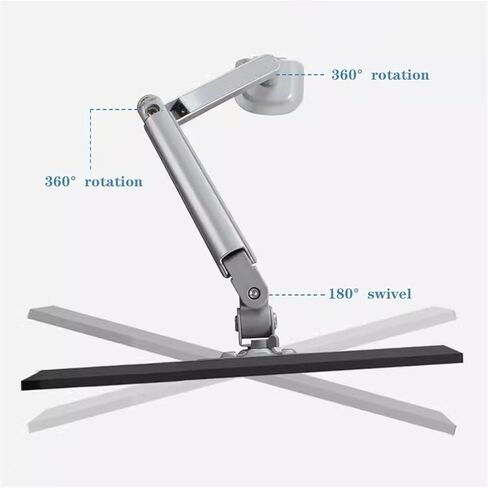 Single Monitor Arm Gas Spring Adjustable Aluminum Desk Mount Up to 32" and 19.8 Lbs Monitor Stand with C Clamp and Grommet Base in Kuwait