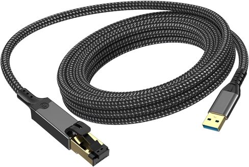 USB3.0 Gigabit Ethernet Adapter 10/100 / 1000Mbps Networking Speed for Laptop Stable Corded Internet Connection USB Internet Adapter Cable in Kuwait