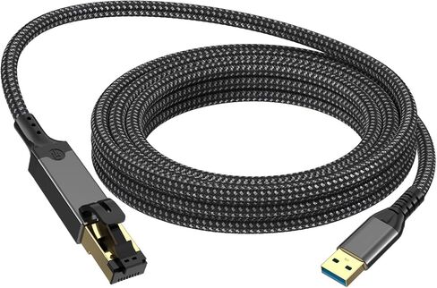 USB3.0 Gigabit Ethernet Adapter 10/100 / 1000Mbps Networking Speed for Laptop Stable Corded Internet Connection USB Internet Adapter Cable in Saudi Arabia