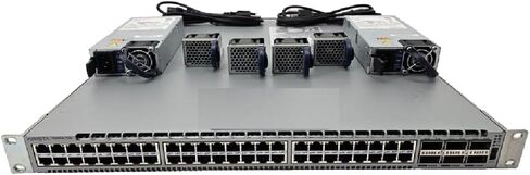 Arista DCS-7050TX-72Q-R 48x 10GbE RJ45 6X 40GbE QSFP + مفتاح مُدار لتدفق الهواء من الخلف إلى الأمام مع وحدة PSU مزدوجة [بدون مجموعة قضبان] (متجدد) in Kuwait