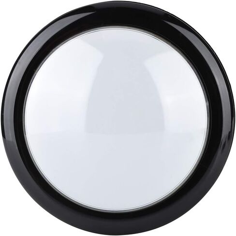 SUNGOOYUE 100MM LED Light Lamp, Big Round Game, Acrylic Shell Video Game Push Buttons with Wear and Beautiful Design, Classic Sound Effect Reproduction (White) in Kuwait