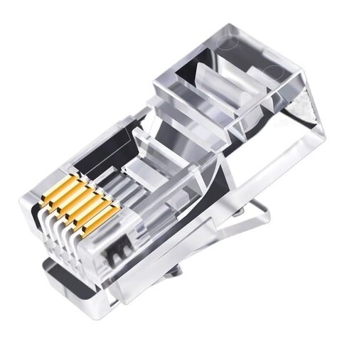 RJ12 6P6C Long Body Unshielded Telephone Crystal Head Rj11 6 Core Line Modular Plug Connector in Kuwait