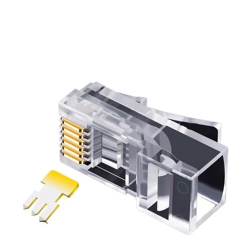 RJ12 6P6C Long Body Unshielded Telephone Crystal Head Rj11 6 Core Line Modular Plug Connector in Kuwait