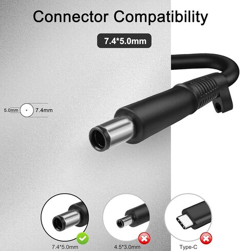 شاحن 120 واط متوافق مع قاعدة HP Thunderbolt G4 120 واط 4J0A2AA HSN-IX01 L56786-003 L57117-001 TPN-DA19 موصل 7.4 * 5.0 ملم in Kuwait