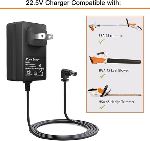 شاحن 22.5 فولت لـ stihl fsa45 BGA45 HSA45 fsaHSA اللاسلكي أداة تشذيب العشب منفاخ ورق استبدال LK45 4511-400-5602 4511-400-5603 محول شاحن in Kuwait