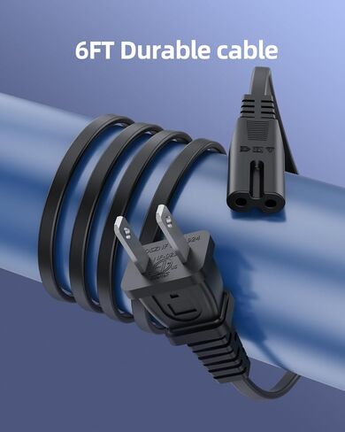 2 Prong Replacement Power Cord Fit for iRobot Roomba Vacuums Home Base Charging Dock 600 800 900 Series, 675 690 960 614 650 890 880 i Series and More Charger Cable in Kuwait