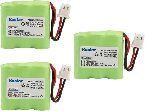 Kastar 4-Pack Ni-MH بطارية 2/3AAA 3.6V 500mAh بديلة لراديو الموجات القصيرة Eton American Red Cross Microlink FR160، Eton Microlink ARCFR160WXR، Eton Microlink FR150 راديو الطقس in Kuwait