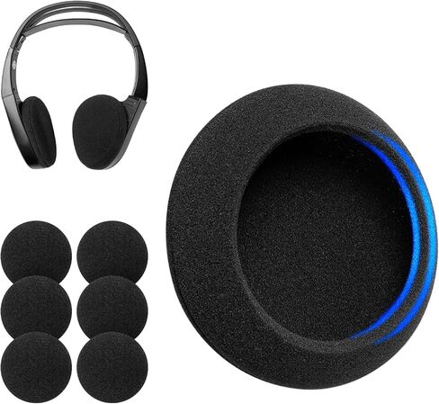 Ear Pads Compatible with Toyota Sienna Sequoia Highlander Tundra, Honda Odyssey Pilot Ridgeline, Infiniti QX60 QX80, Nissan Pathfinder Teardrop IR Headphone for Car DVD Headset Foam Cushion in Kuwait