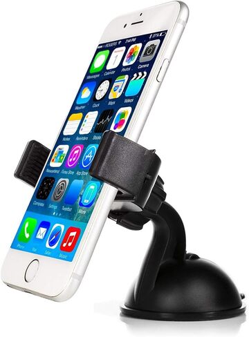 Mobility Universal Smart Phone Car Mount with Suction for Dashboard/Windshield - Cell Phone Holder Compatible with Virtually Any Smartphone Including Apple iPhone, Samsung Galaxy & More in Kuwait