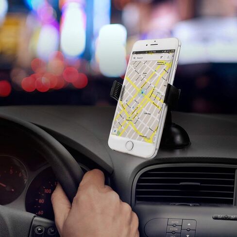 Mobility Universal Smart Phone Car Mount with Suction for Dashboard/Windshield - Cell Phone Holder Compatible with Virtually Any Smartphone Including Apple iPhone, Samsung Galaxy & More in Kuwait