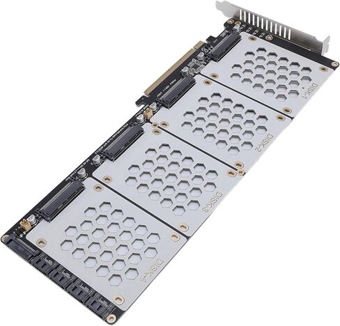 Pomya U.2 NVMe to PCIe 4.0 X8 Adapter Card, Supports 2.5" & NVMe Drives, HighSpeed Data Transfer, Backward Compatible with PCIe 3.0, Easy Installation for & in Kuwait
