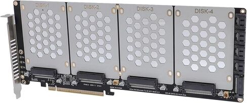 Pomya U.2 NVMe to PCIe 4.0 X8 Adapter Card, Supports 2.5" & NVMe Drives, HighSpeed Data Transfer, Backward Compatible with PCIe 3.0, Easy Installation for & in Kuwait
