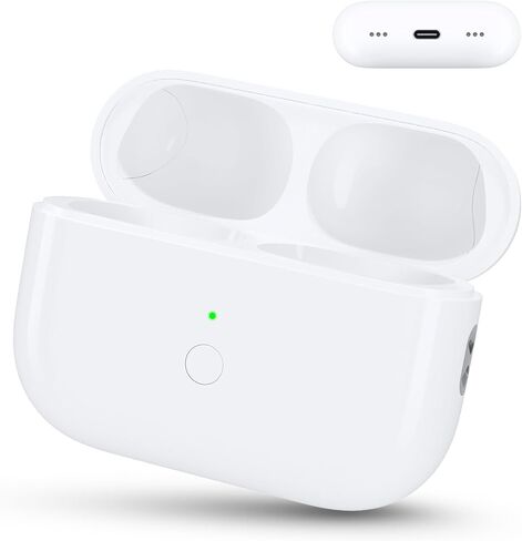 Wireless Charging Case Compatible for AirPods Pro 1st & 2nd Gen | Replacement Case with USB-C Port, Bluetooth Pairing Sync Button, Fast Charging, Compact Design in Kuwait