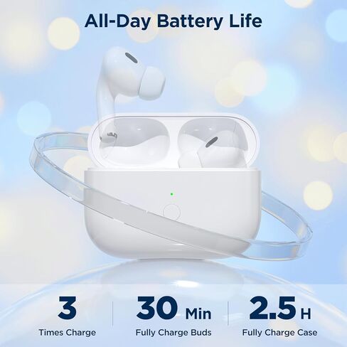 Wireless Charging Case Compatible for AirPods Pro 1st & 2nd Gen | Replacement Case with USB-C Port, Bluetooth Pairing Sync Button, Fast Charging, Compact Design in Kuwait