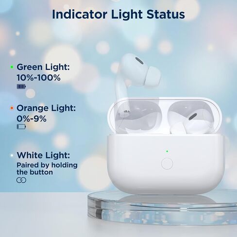 Wireless Charging Case Compatible for AirPods Pro 1st & 2nd Gen | Replacement Case with USB-C Port, Bluetooth Pairing Sync Button, Fast Charging, Compact Design in Kuwait