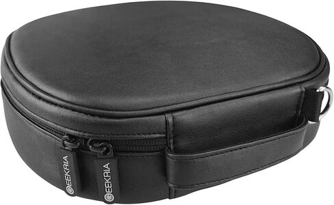 Geekria Headphones Pouch Compatible with AirPods Max Case, Soft Shell Replacement Protective Travel Carrying Bag with Cable Storage (Black) in Kuwait