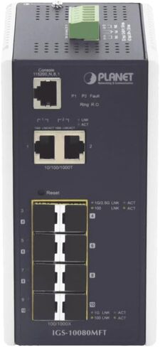 Planet IGS-10080MFT 8 100/1000X SFP + محول مُدار بمنفذين 10/100/1000T in Kuwait