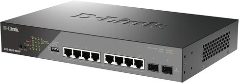 Dlink DSS-200G-10MP 10 منافذ جيجابت سمارت مُدارة Perp Surveillance Poe Switch in Kuwait