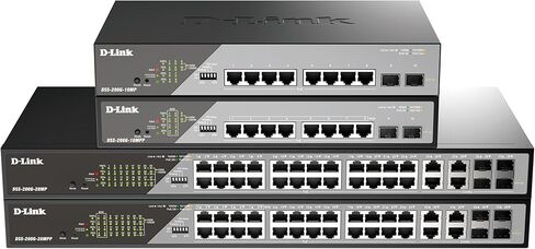 Dlink DSS-200G-10MP 10 منافذ جيجابت سمارت مُدارة Perp Surveillance Poe Switch in Kuwait