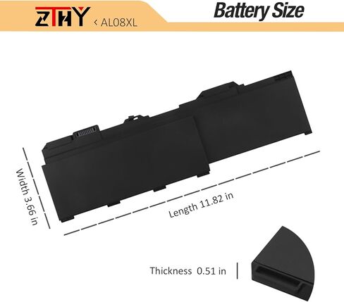 ZTHY AL08XL استبدال بطارية الكمبيوتر المحمول HP ZBook Fury 15 G7 G8 Fury 17 G7 G8 Mobile Workstation Series AL08094XL L86212-001 HSTNN-OB1S HSTNN-IB9N L86155-AC1 L86155-1C1 L86212-001 15.44V 94Wh in Kuwait