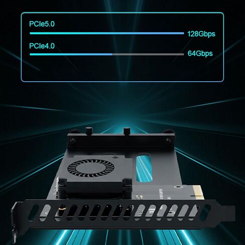 WEISUYUUSjh pieceie 5.0 4X إلى U.2/U.3 بطاقة محول القرص الصلب pieceIE Gen5.0 4X إلى U.2/U.3 (SFF-1002) محول القرص الصلب in Kuwait