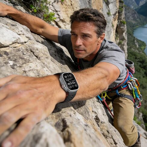 Magnetic Watch band Compatible with Apple Watch Ultra Bands for Men 49mm 44mm 45mm 46mm 42mm, Strong Magnet Silicone Breathable Sport Strap for iWatch Series 11 Ultra 3 Ultra 2 Se 10 9 8 7 6 5 4 1 in Kuwait