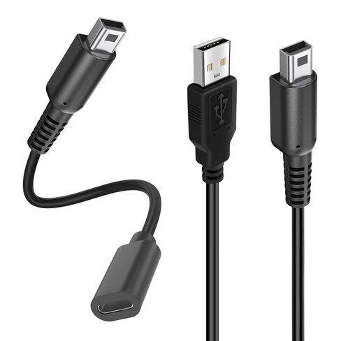 USB-C to 3DS/ 2DS/ DSi Charging Adapter, USB Charger Adapter Cord for New 3DS XL/ 3DS XL/ 3DS/ 2DS XL/ 2DS XL/ 2DS/ DSi/DSi XL, Support USB-A to Type C/USB-C to C Cable in Kuwait