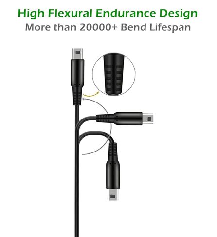 USB-C to 3DS/ 2DS/ DSi Charging Adapter, USB Charger Adapter Cord for New 3DS XL/ 3DS XL/ 3DS/ 2DS XL/ 2DS XL/ 2DS/ DSi/DSi XL, Support USB-A to Type C/USB-C to C Cable in Kuwait