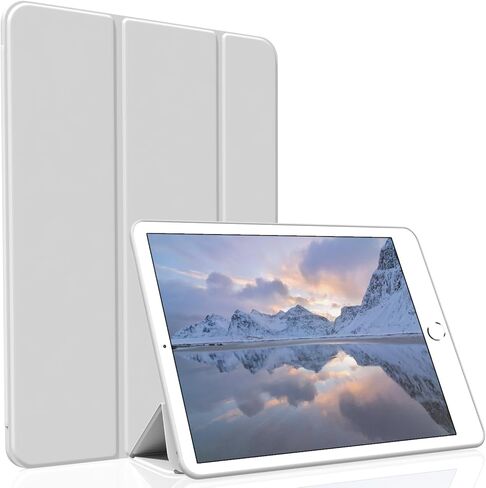 حافظة لجهاز iPad mini 5 (إصدار 2019)، غطاء ذكي خفيف الوزن ونحيف ذاتي النوم/الاستيقاظ بحامل ثلاثي الطي، حافظة ناعمة من مادة TPU لجهاز iPad mini الجيل الخامس 7.9 بوصة، أزرق فاتح in Kuwait