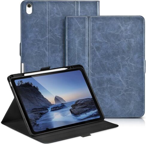 Slim Case for iPad Air 11 Inch M4/M3/M2 (2026/2025/2024),iPad Air 5th/4th Generation with Pencil Holder,Lightweight Cover,Magnetic Clasp,Multi Angles,Typing Angle,Auto Sleep/Wake,Dark Brown in Kuwait