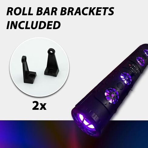 Gravity GTVL74BT 800 واط مكبر صوت بحري مزدوج الجوانب Powersports Marine، 8 مكبرات صوت، بلوتوث، إضاءة خلفية LED، مقاوم للماء، مقاوم للأوساخ، حامل قضيب لف، لمركبات UTV/ATV/الطرق الوعرة in Kuwait