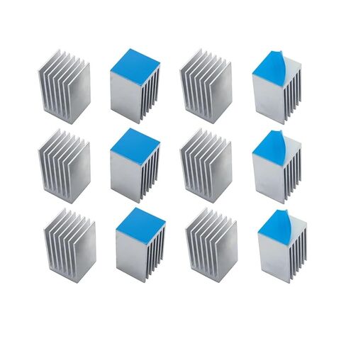 20x20.5x35 مللي متر مبادل حراري من الألومنيوم المبرد بالوعة الحرارة لتبريد رقاقة IC الإلكترونية مع شريط موصل حراري 20 قطعة in Kuwait