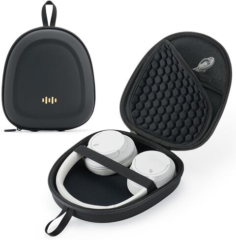 Hard Over-Ear Headphone Case for Sony WH-CH720N/Soundcore Q20i/Q30/Space One/JBL Tune 720BT/770NC/Bose/Skullcandy/JLab, Enhanced Shock-Absorbent Design, Universal Travel Organizer Bag in Kuwait
