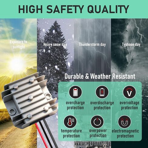 12V/24V to 30V 3.5A Power Supply for Starlink Mini,9-28V Input DC-DC Step-Up Converter,Heavy-Duty Power Adapter Kit for Truck,RV,Marine,Boat-105W Stable Power Conversion for Outdoor Satellite Internet in Kuwait