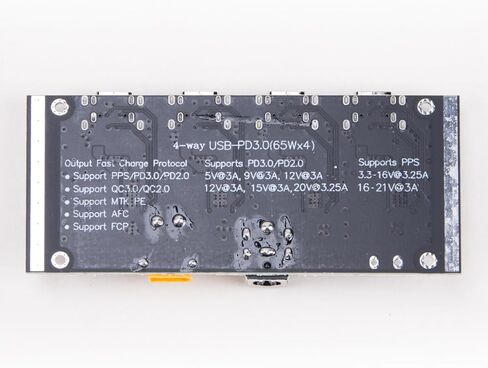 ZORZA 1 قطعة PD65W وحدة شحن سريع 4-Way Output USB-C لوحة محول الطاقة يدعم PD2.0/PD3.0 لشحن الهاتف الفعال تيار مستمر 12 ~ 30 فولت الإدخال in Kuwait