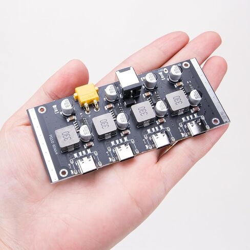 ZORZA 1 قطعة PD65W وحدة شحن سريع 4-Way Output USB-C لوحة محول الطاقة يدعم PD2.0/PD3.0 لشحن الهاتف الفعال تيار مستمر 12 ~ 30 فولت الإدخال in Kuwait